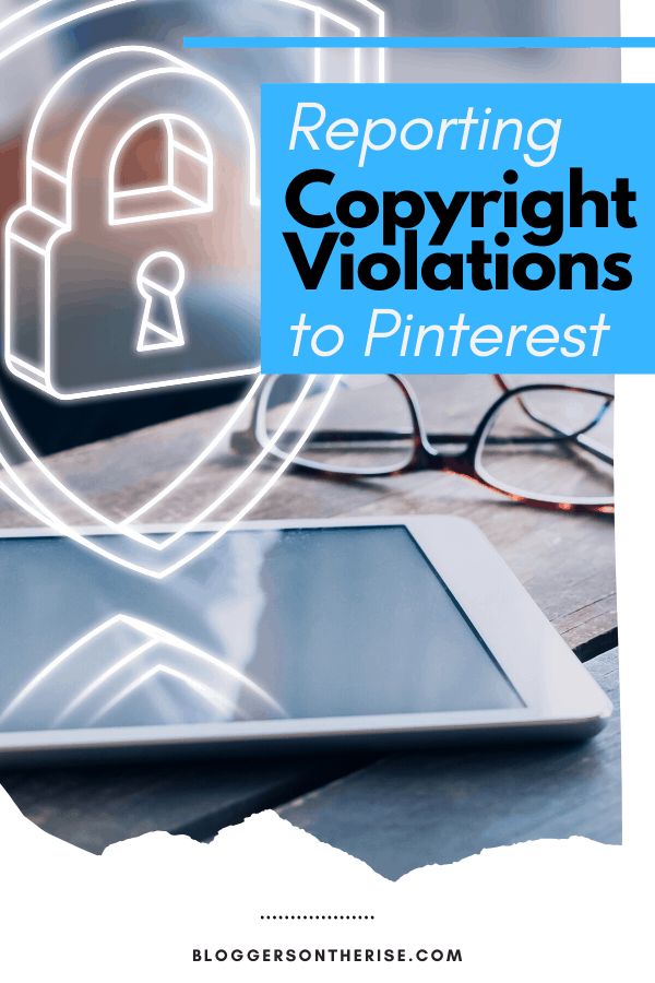 Pin Image - Reporting copyright violations to Pinterest. 