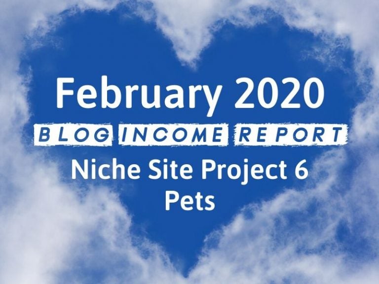 Niche Site Project 6 – February 2020 Update