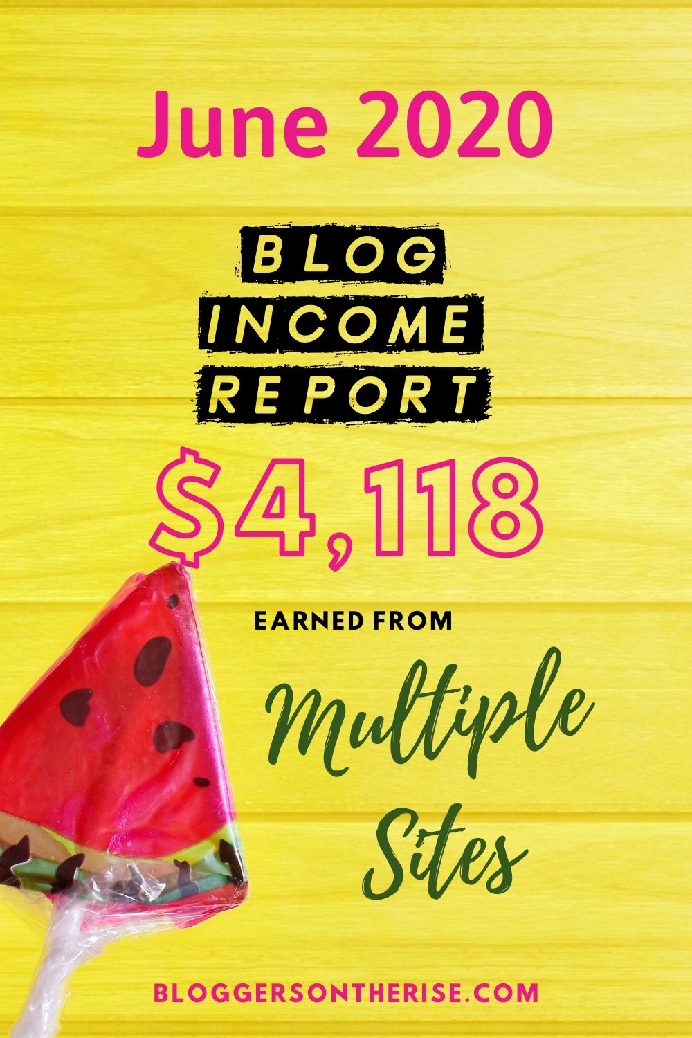 June 2020 Blog Income Report - $4,118.26 Earned - Bloggers on the Rise